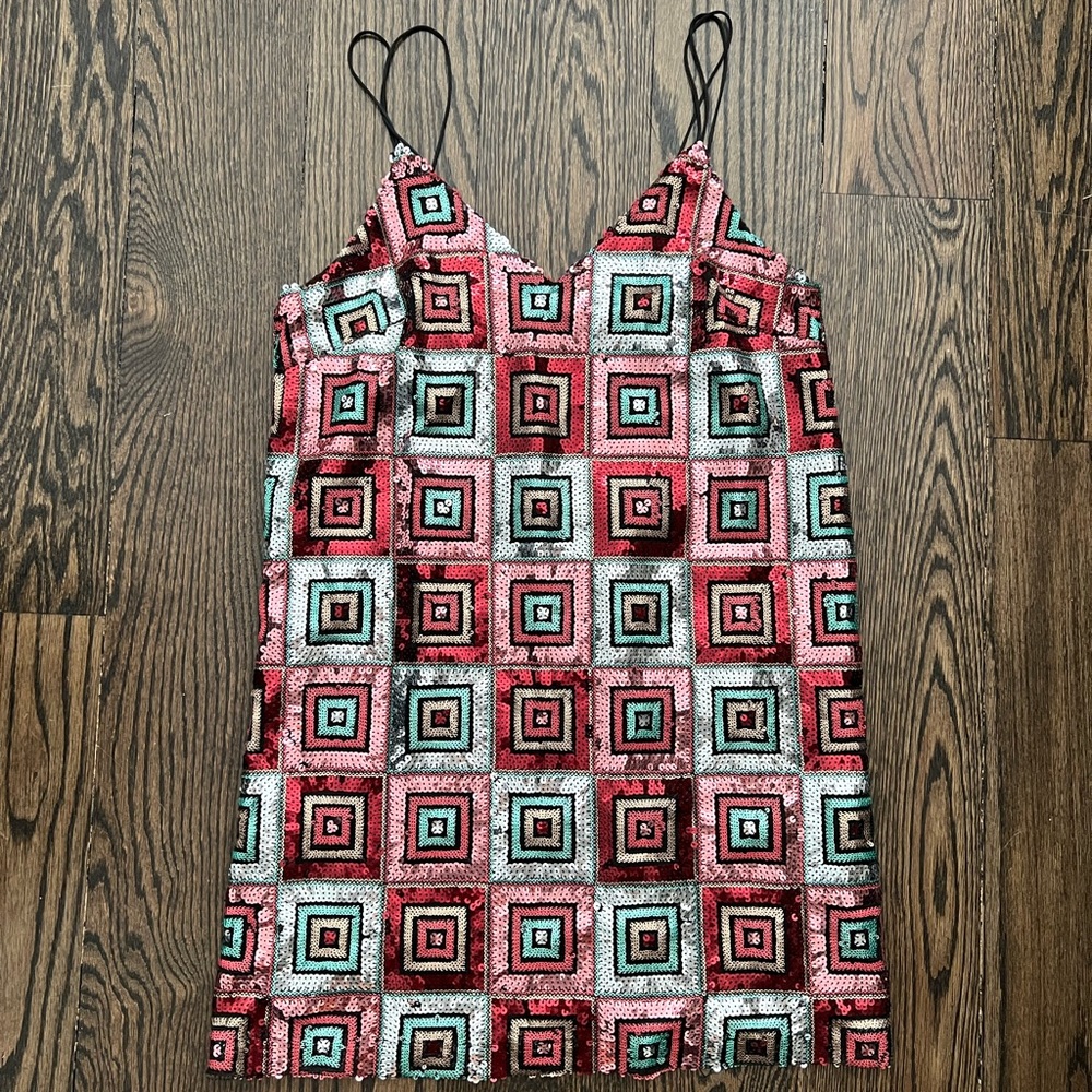 Zara sequined mini dress size M